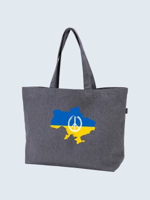 Tragetasche, Shopper, Ukrainische Flagge, Ich unterstütze die Ukraine
