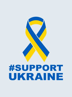 Support Ukraine Schleife, Autoaufkleber, Bumper Sticker