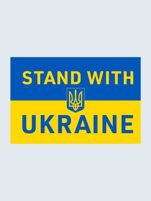 Stand With Ukraine Flag, Aufkleber für Autoaufkleber, Bumper Sticker
