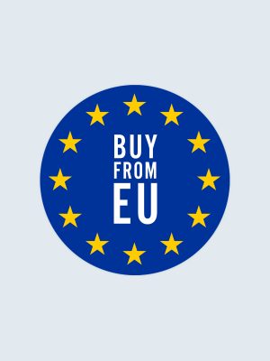 Buy from EU, Autoaufkleber, Autoaufkleber, Bumper Sticker - Ø8 cm